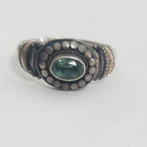 Green Sterling Vintage Ring